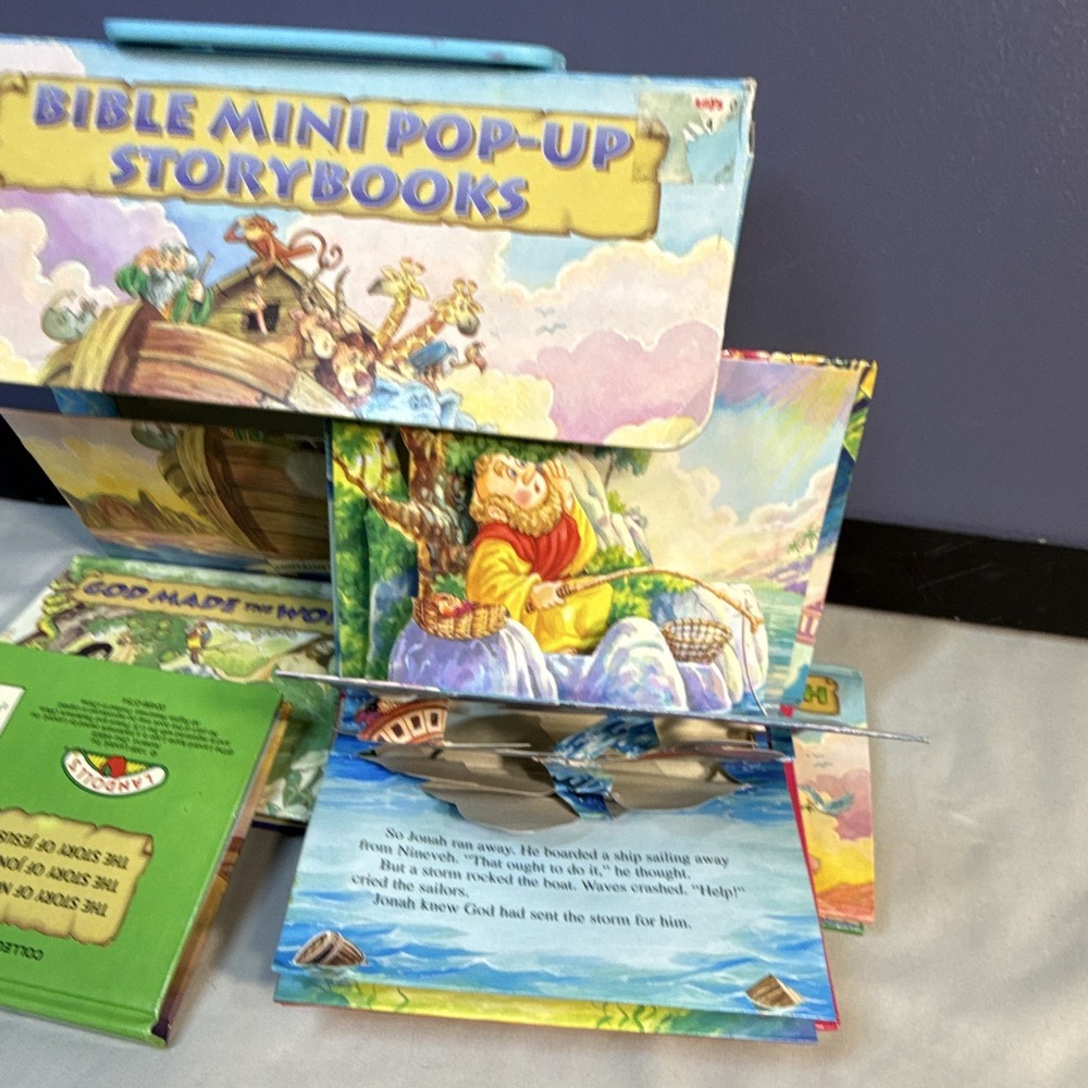 Landoll Bible Mini Pop-Up Storybooks 5 Mini Illustrated Box Set 1999 Ages 4-8 - Picture 9 of 12
